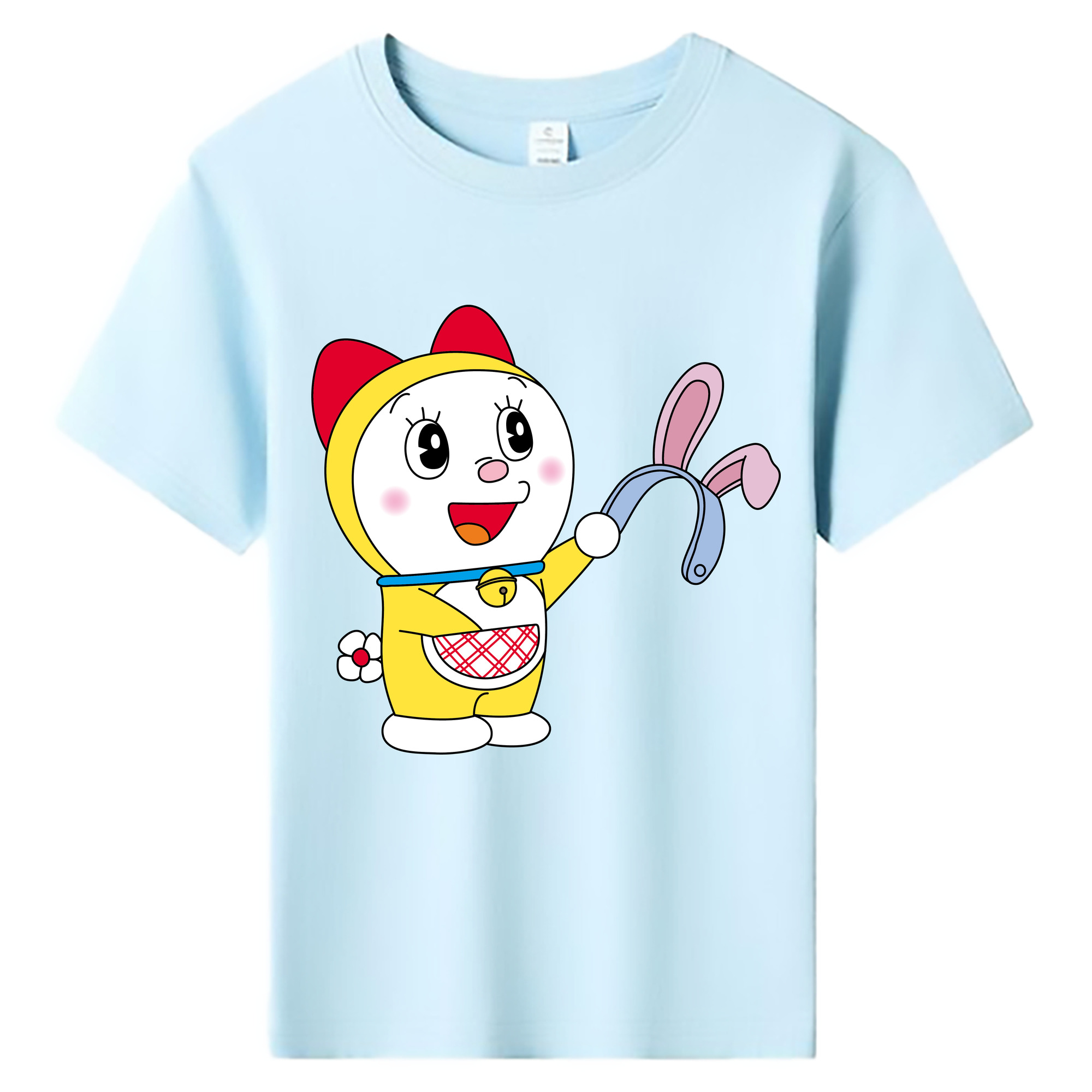 （画像用） ドラえもん ドラミ Doraemon Dorami 綿100％キッズTシャツ（フロントプリント）